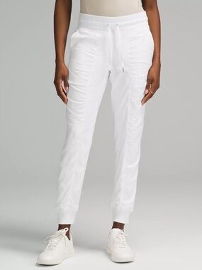 Dance Studio Mid Rise Jogger Full Length, White, Lululemon, US 4